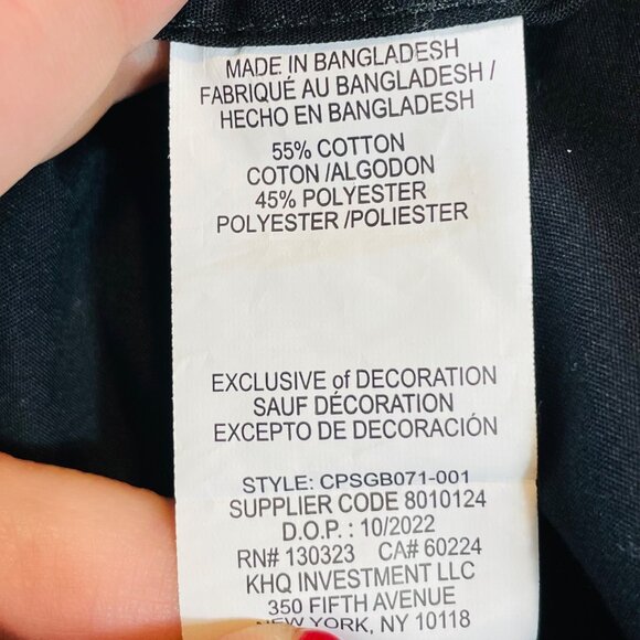 Caterpillar Men's Black Button-Up Shirt S Small Chest Pocket W Logo - Picture 5 of 8